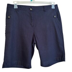 J Jill stretch linen shorts Bermuda size 12